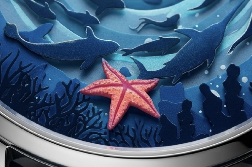Mặt dial mẫu aqua biển sâu